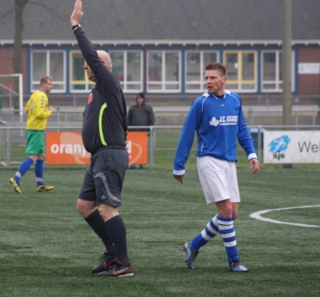 Richard Veldhuis eerder dit seizoen tegen SC Scheemda (foto: www.sjs.nl)